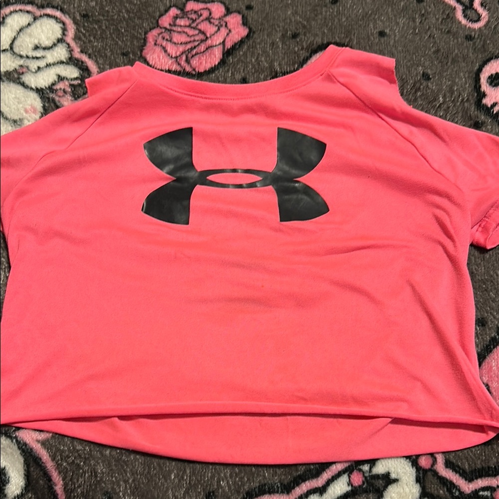 Under Armour Coral Pink Athletic Crop Top